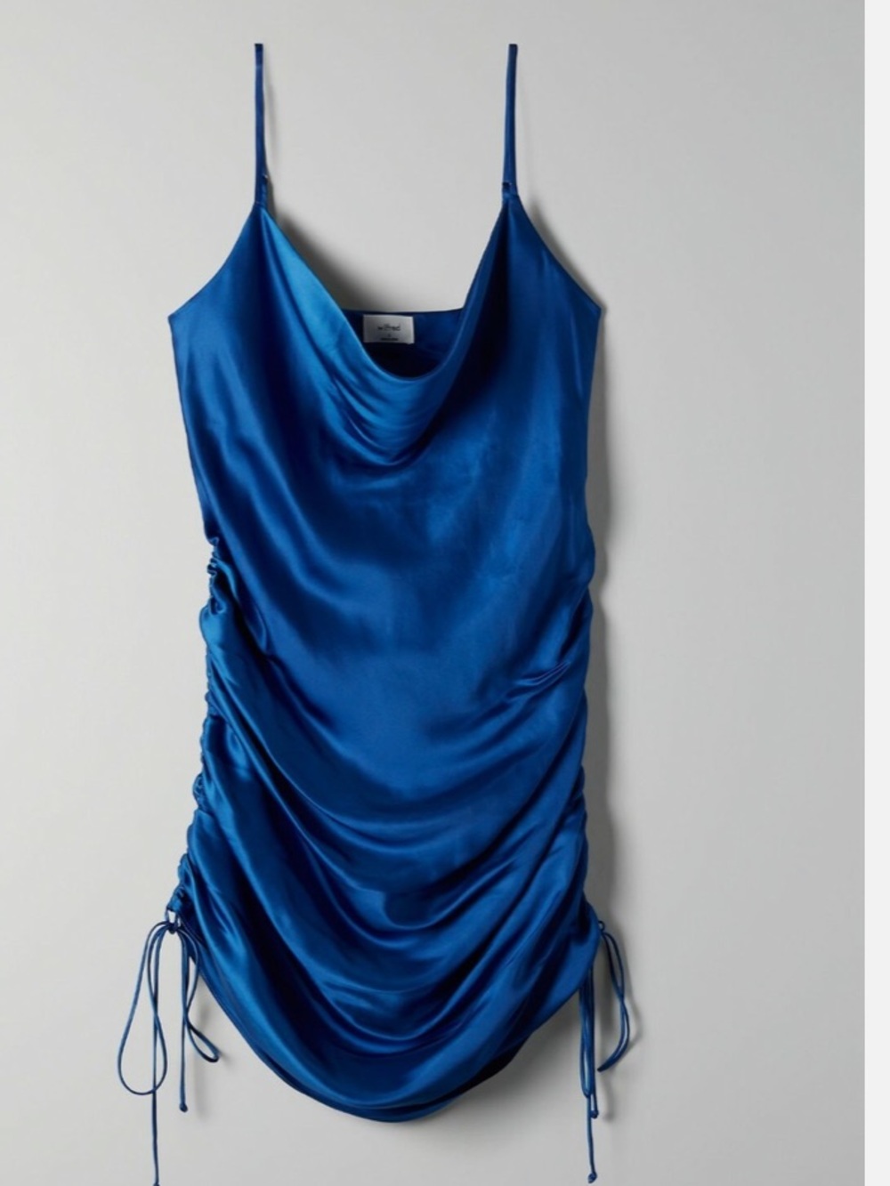 ARITZIA ONLY SILK RUCHED DRESS LARGE